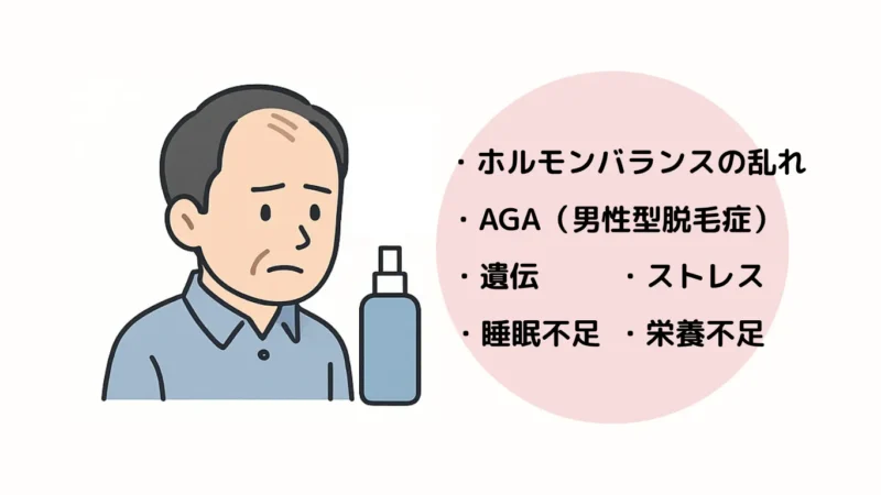 薄毛の主な原因