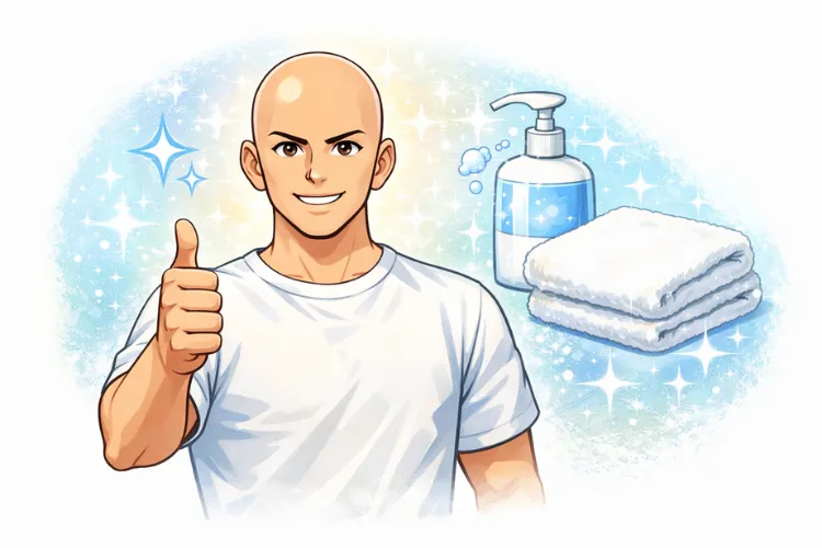 清潔感溢れるスキンヘッド